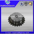 Standard roller chain sprocket with hardened teeth